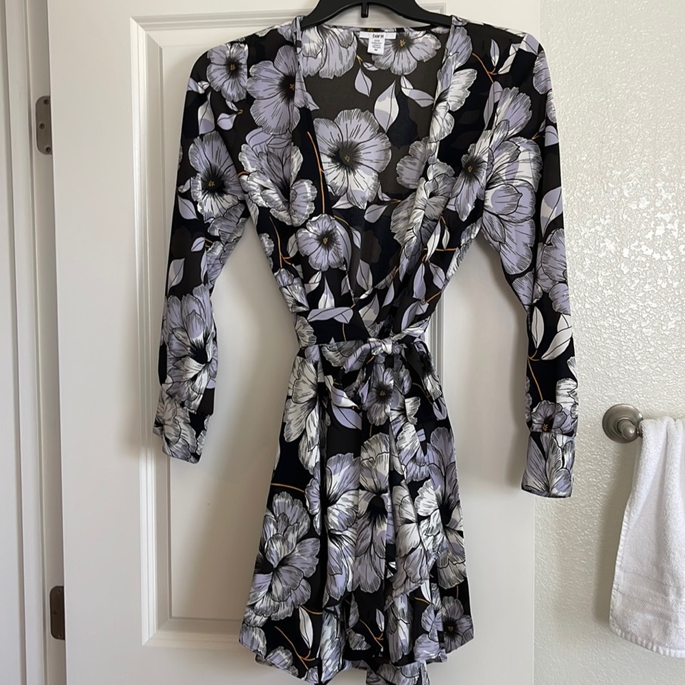 Floral wrap dress